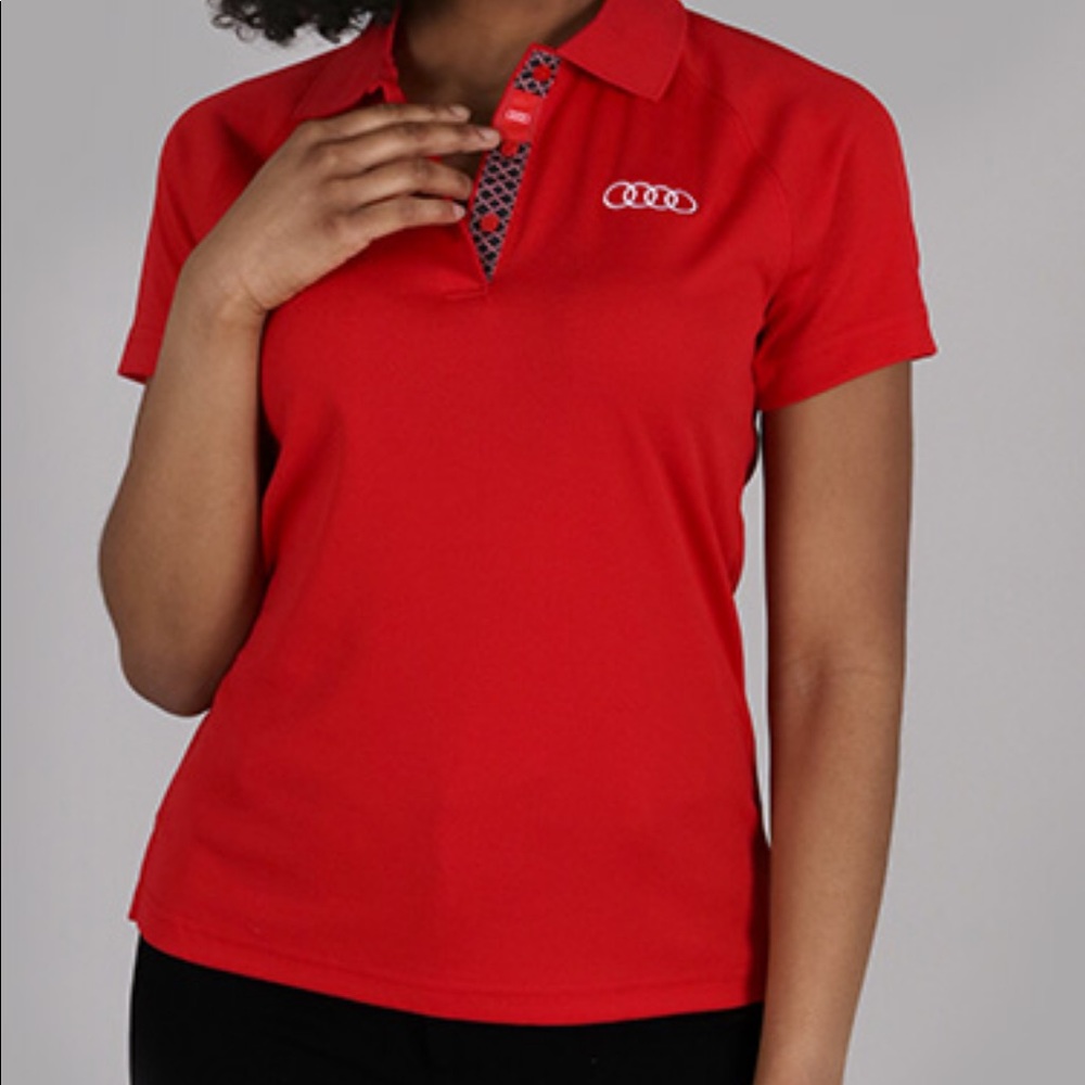 NWOT Audi four rings women’s polo shirt